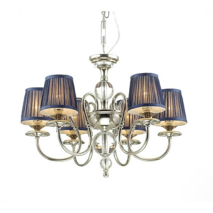 Odeon Light 4191/6 ODL19 503 хром/хрусталь/синий Люстра Е14 6*40W MIRELLA — миниатюра 1