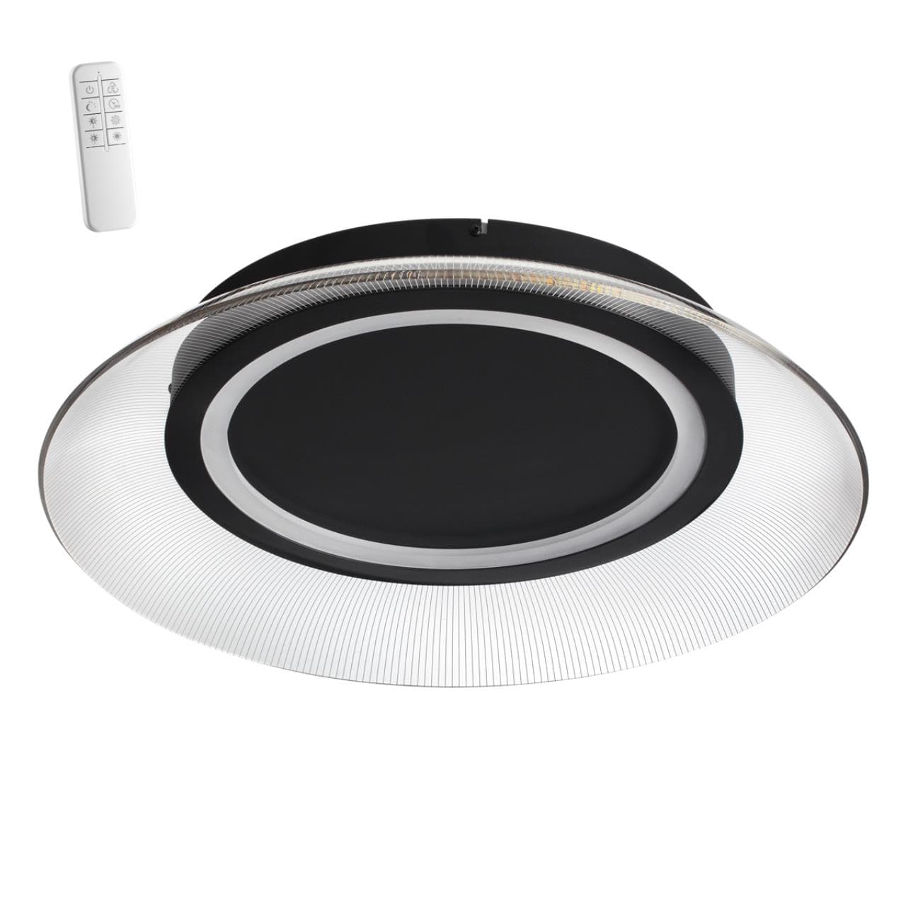 Novotech 359190 OVER NT23 000 черный Светильник накладной диммируемый, в комплекте пульт ДУ IP20 LED 3000К~6000К 48W 220-240V WELLE