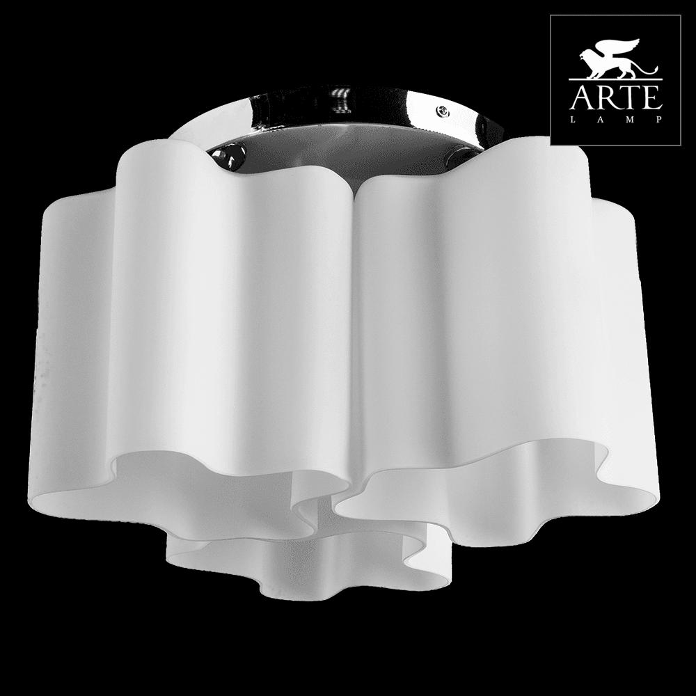 Arte Lamp Serenata Хром/Белый Светильник потолочный 3x40W 3xE27 A3479PL-3CC — миниатюра 5