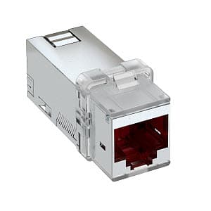 OBO Bettermann Телекоммуникационный модуль RJ45 категория 6a экранированный (FTP) 6117346 — миниатюра 2