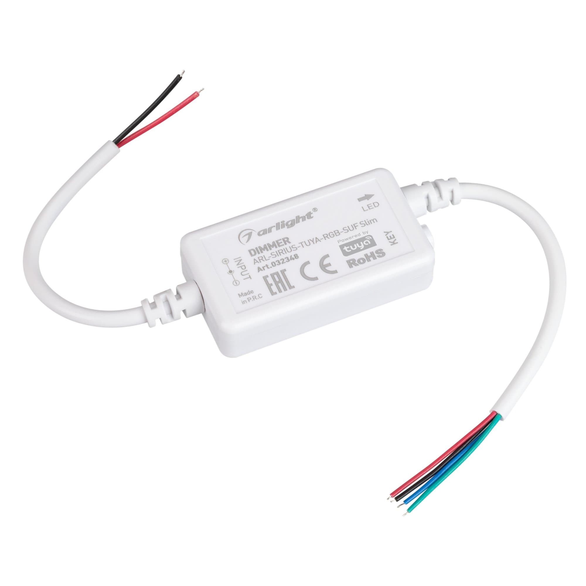 Arlight Диммер ARL-SIRIUS-TUYA-RGB-SUF Slim (12-24V, 3x2A, 2.4G) (IP20 Пластик, 3 года) 032348 — миниатюра 1