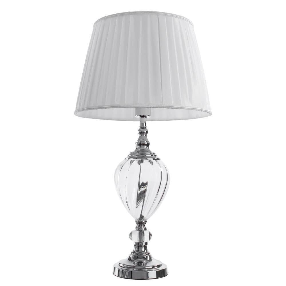 Arte Lamp Superb Хром/Белая Лампа настольная декоративная 1x60W 1xE27 A3752LT-1WH — миниатюра 1