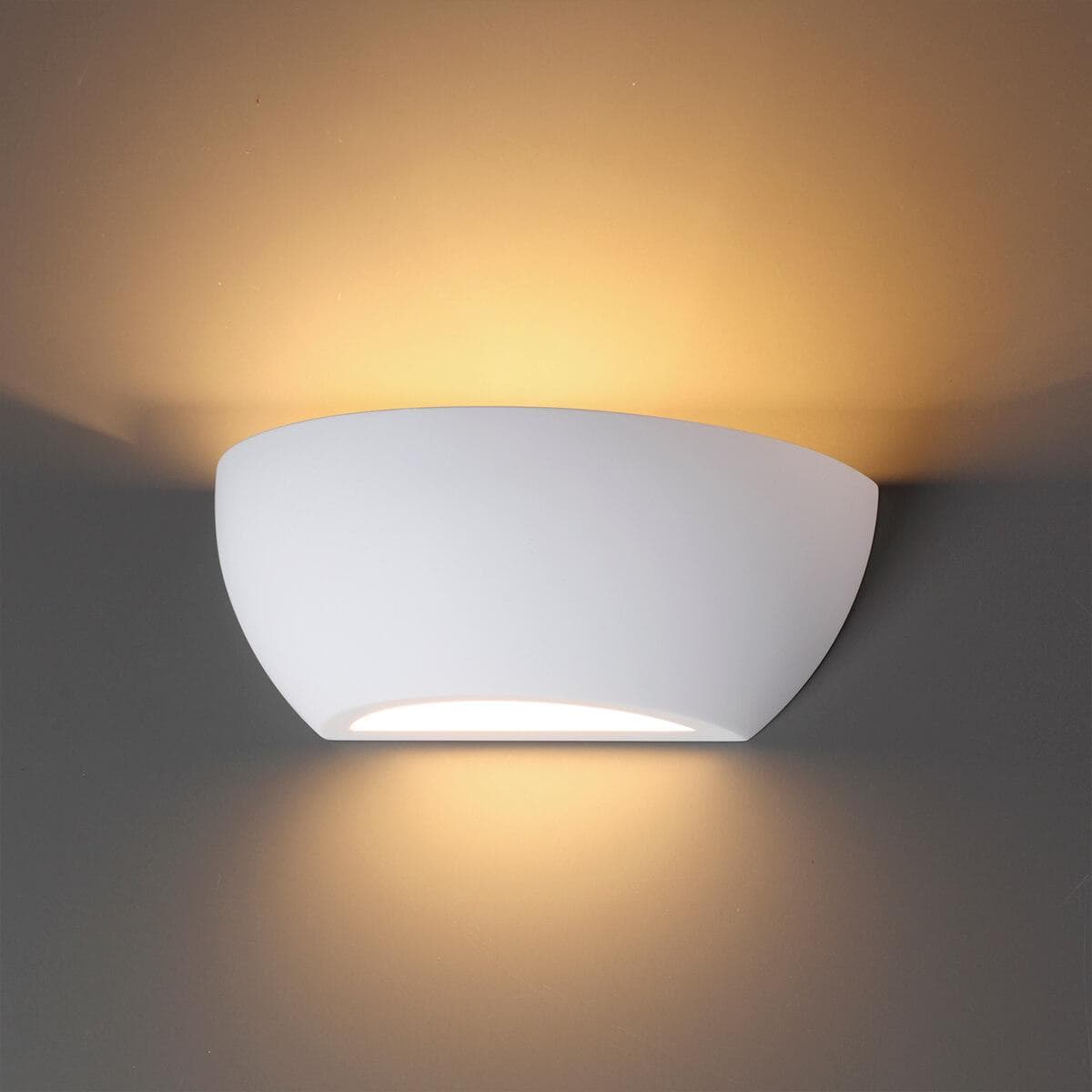 Odeon Light 3551/1W ODL18 193 белый гипсовый Настенный светильник IP20 E14 1*40W 220V GIPS — миниатюра 2