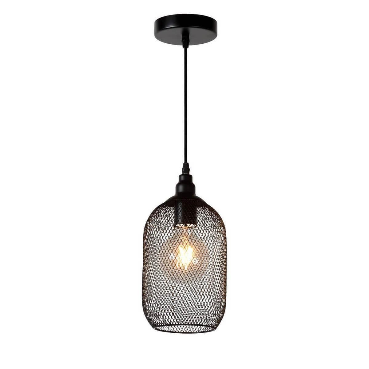 Lucide Mesh Котаж Металл Подвесной светильник E27 60W 43404/15/30 — миниатюра 1