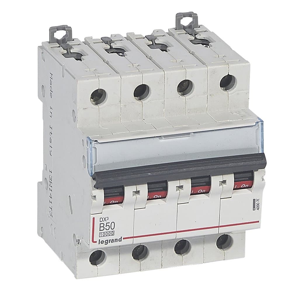 Legrand DX3 Автоматический выключатель 4P 50A (B) 10kA/16kA 409070 — миниатюра 1