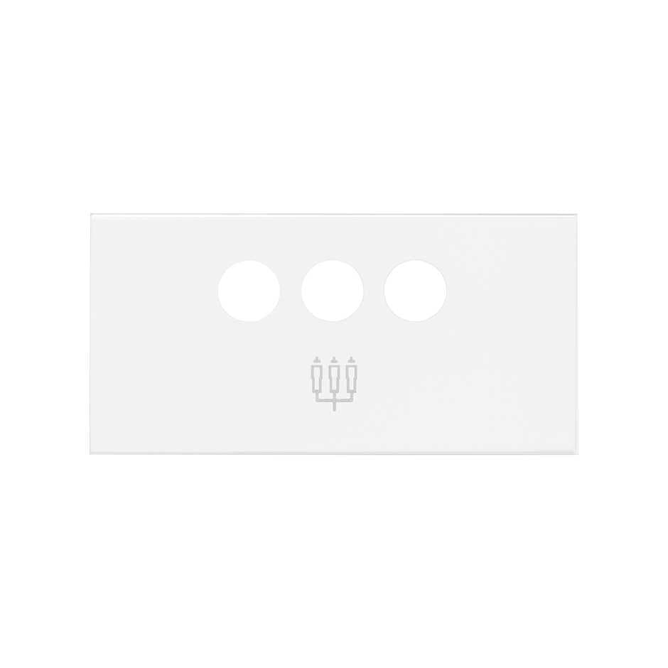 Simon 100 Белый матовый Накладка розетки 3RCA 10001093-230