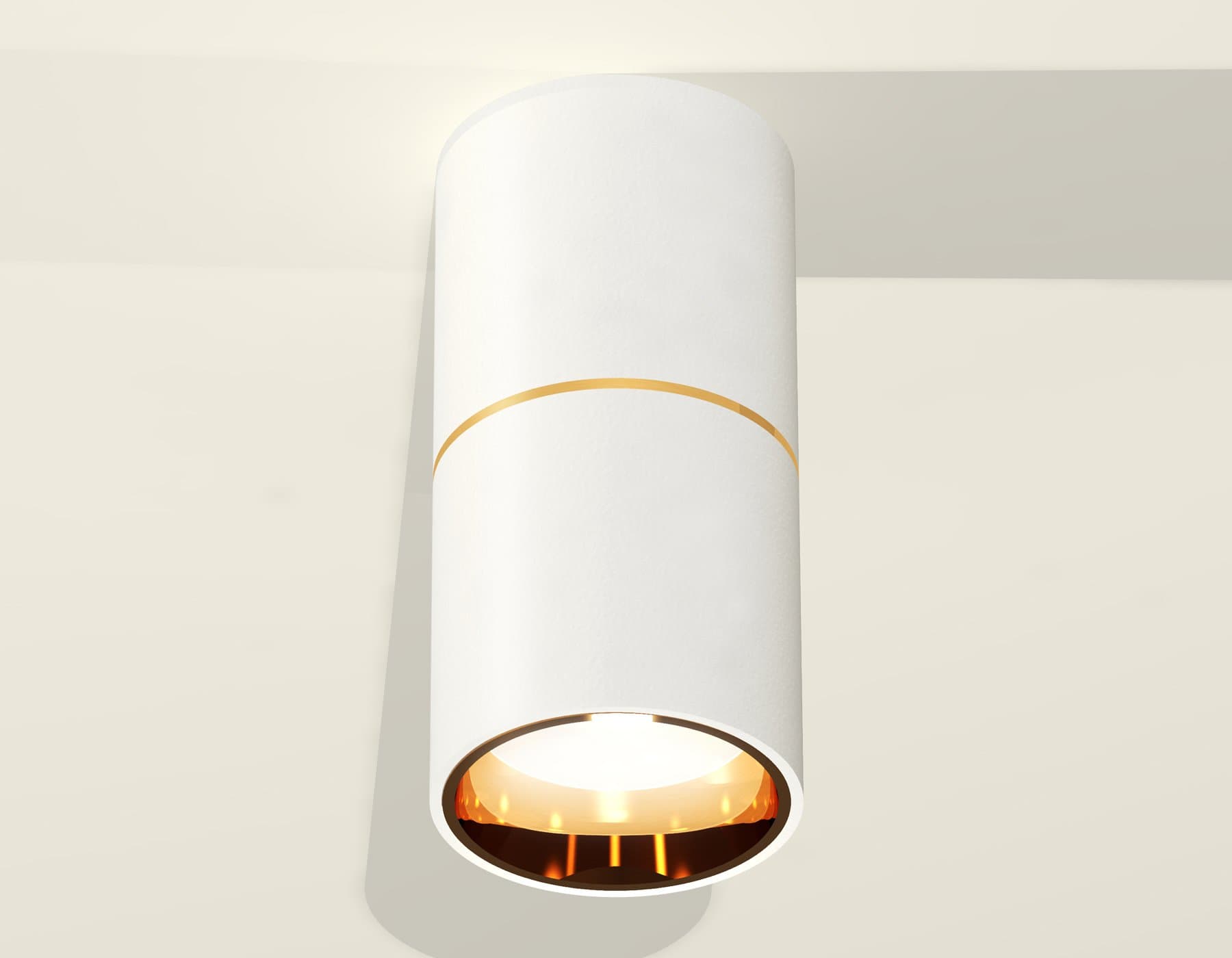 Ambrella Комплект накладного светильника XS6301082 SWH/PYG белый песок/золото желтое полированное MR16 GU5.3 (C6301, A2062, N6113) — миниатюра 3