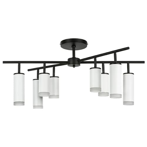 Lightstar LR7283648640 Люстра RULLO 8х50W GU10 ЧЕРНЫЙ/БЕЛЫЙ (571728+214436-4+214486-4+202430-8), шт