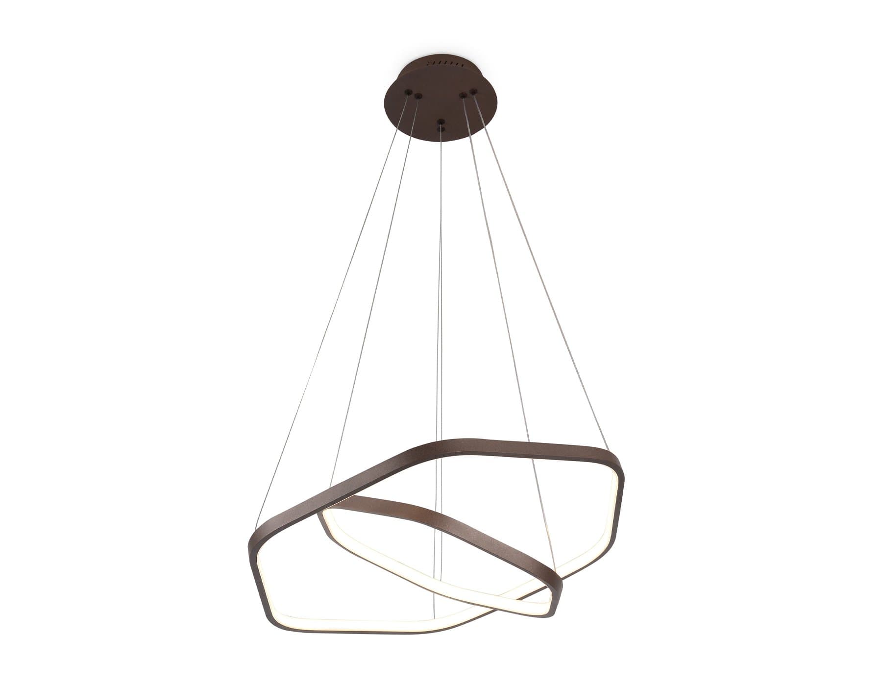 Ambrella Подвесной светодиодный светильник FL361/2 CF кофе 48W 4200K D400/600*1200 (без ПДУ) — миниатюра 4