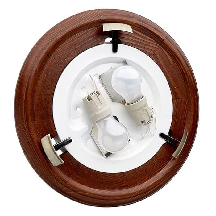 Sonex 160/K SN 106 св-к GRECA WOOD стекло E27 2*60Вт D360 — миниатюра 4