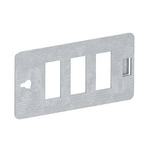 OBO Bettermann Монтажная пластина для распределителя энергии UVS Snap-In (3 штекера) 6108024 — миниатюра 2