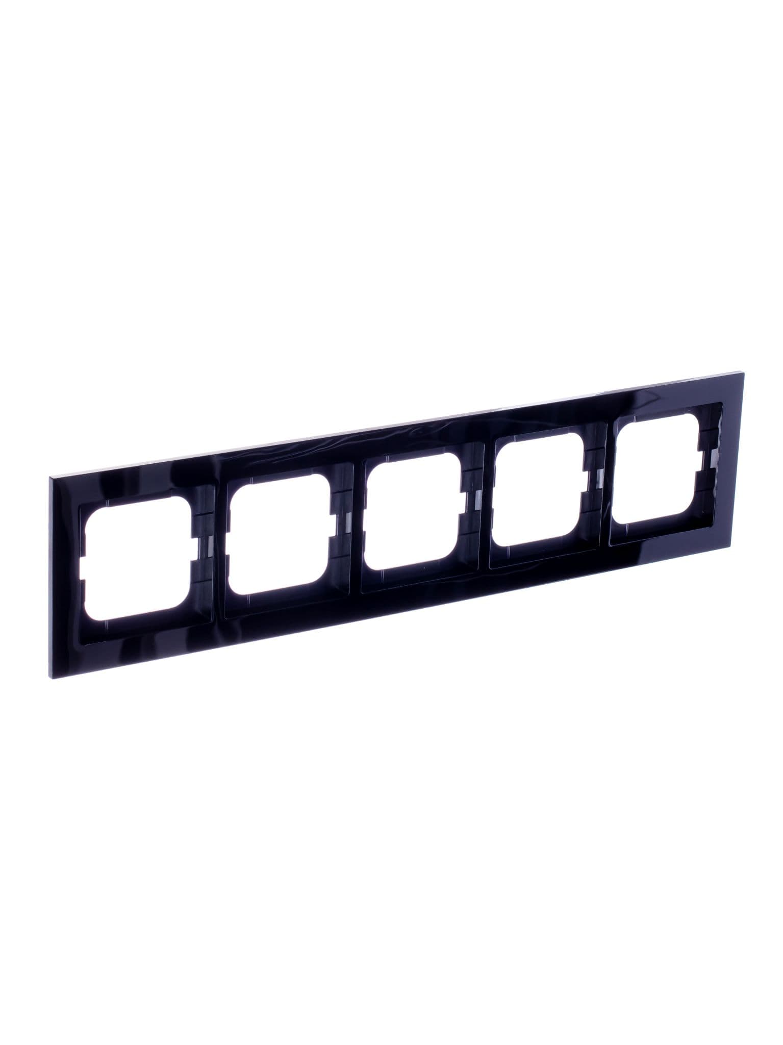 ABB BJE Axcent Черный Рамка 5-ая 2CKA001754A4413 — миниатюра 3