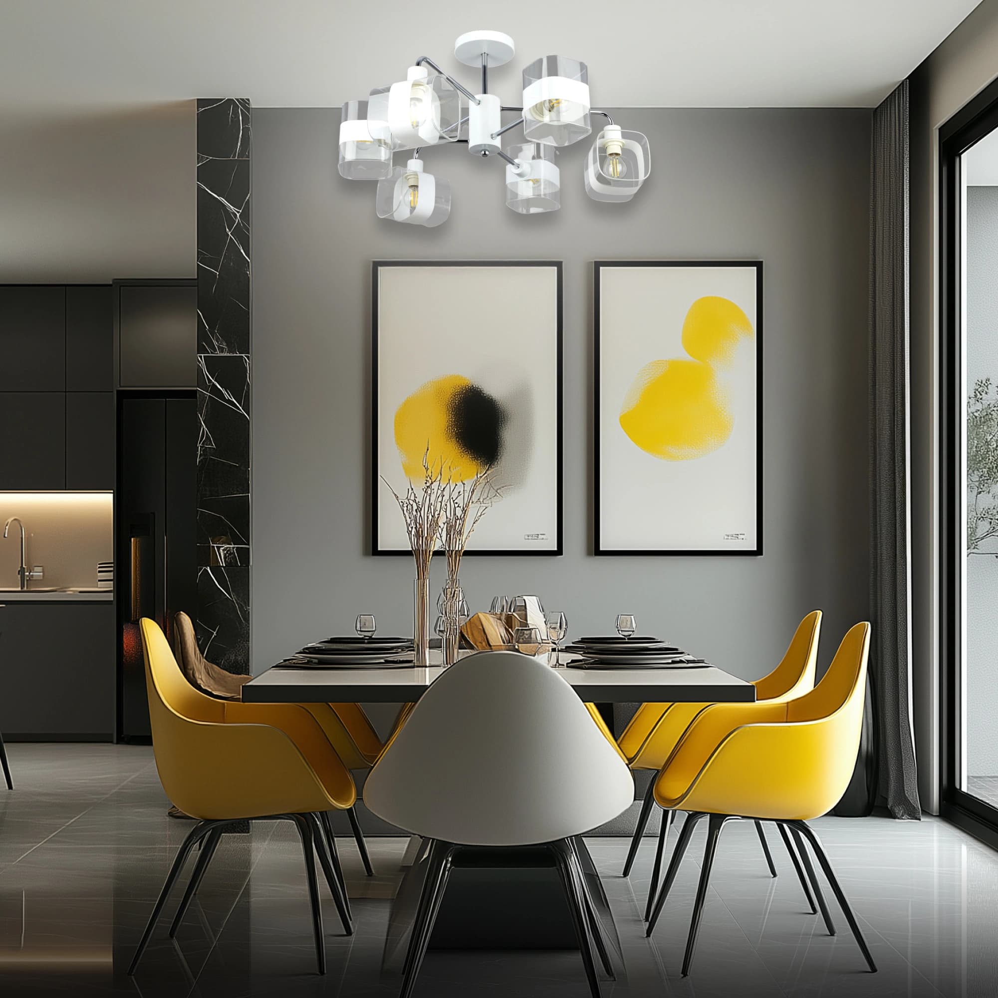 Citilux CL140160 Бертон Белый+Хром Люстра — миниатюра 16