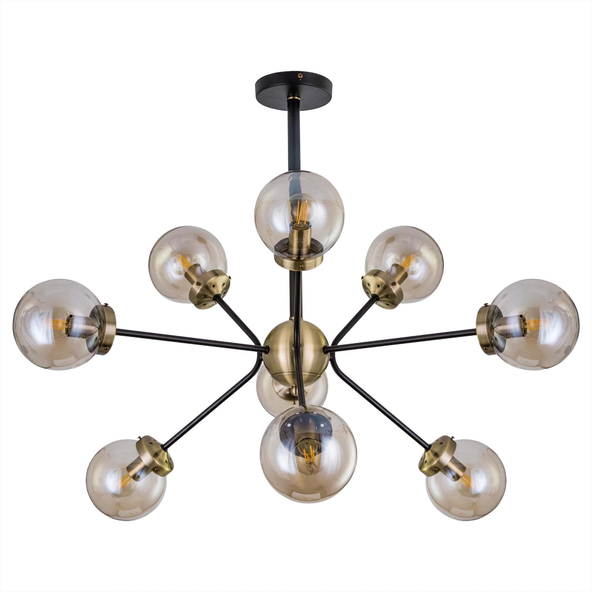 Citilux CL105295 Планета Черн+Дымч. Люстра