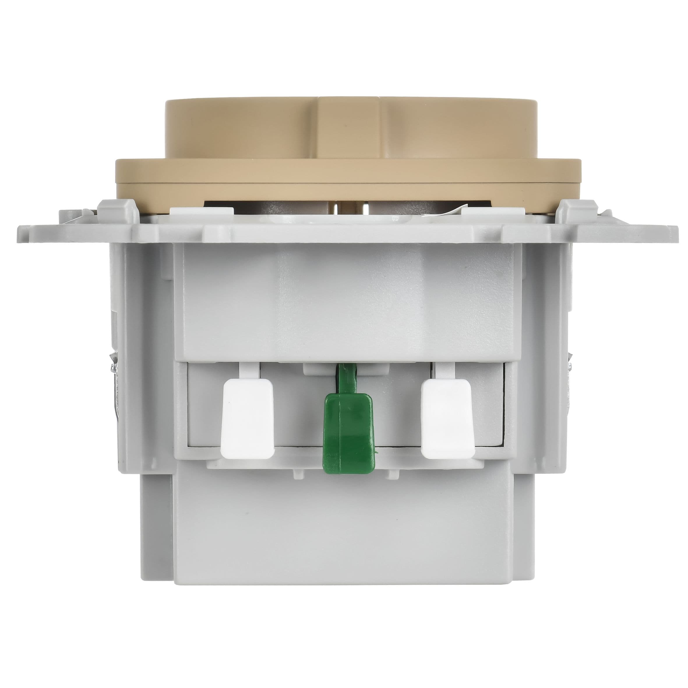 IEK FLITE Хаки Розетка 1-местная с заземлением с защитными шторками 16А с USB A+C 20Вт безвинтовое крепление — миниатюра 4