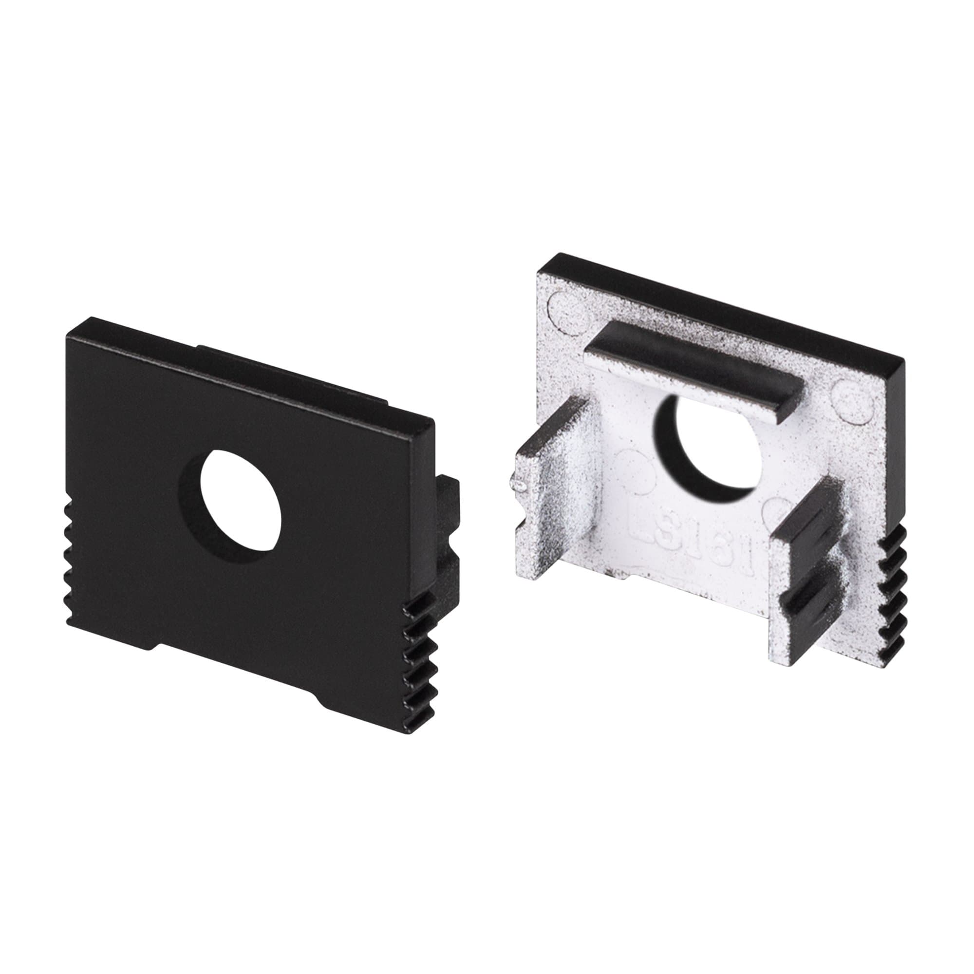 Arlight Заглушка SL-SLIM-H13M BLACK с отверстием ( Пластик) 032998