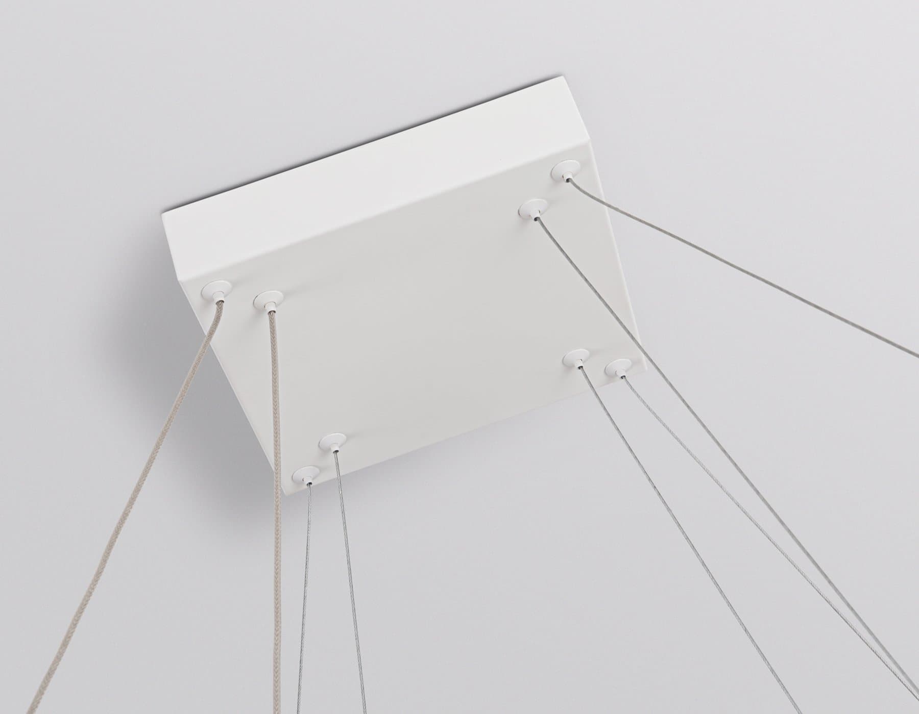 Ambrella Светильник подвесной светодиодный FL5595/2+8 WH белый 60W 3000K/4200K/6400K 600*600*1300 (без ПДУ) — миниатюра 8