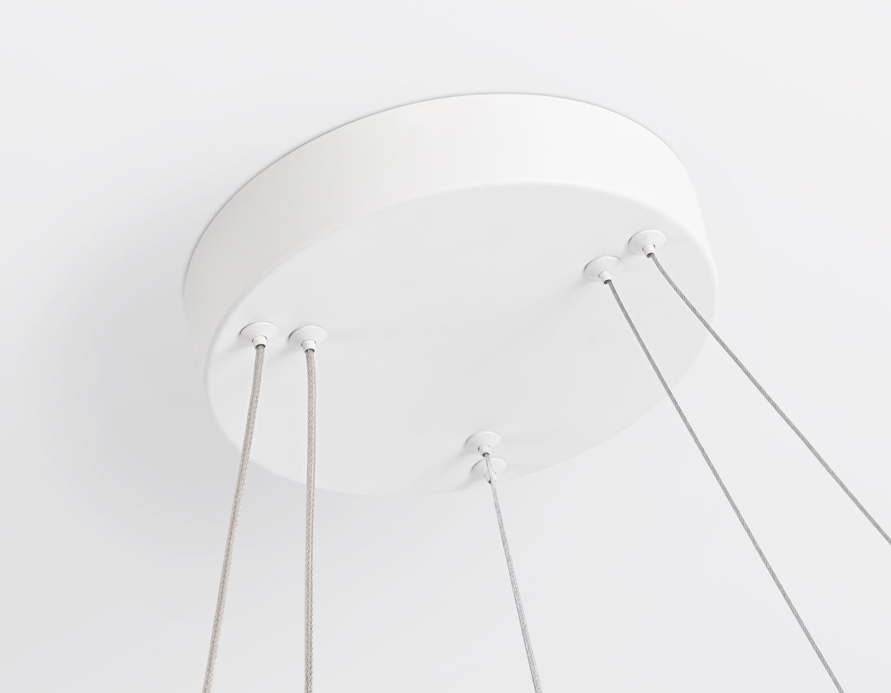 Ambrella Светильник подвесной светодиодный FL5505/2+6 WH белый 45W 3000K/4200K/6400K D600/400*1300 (без ПДУ) — миниатюра 9
