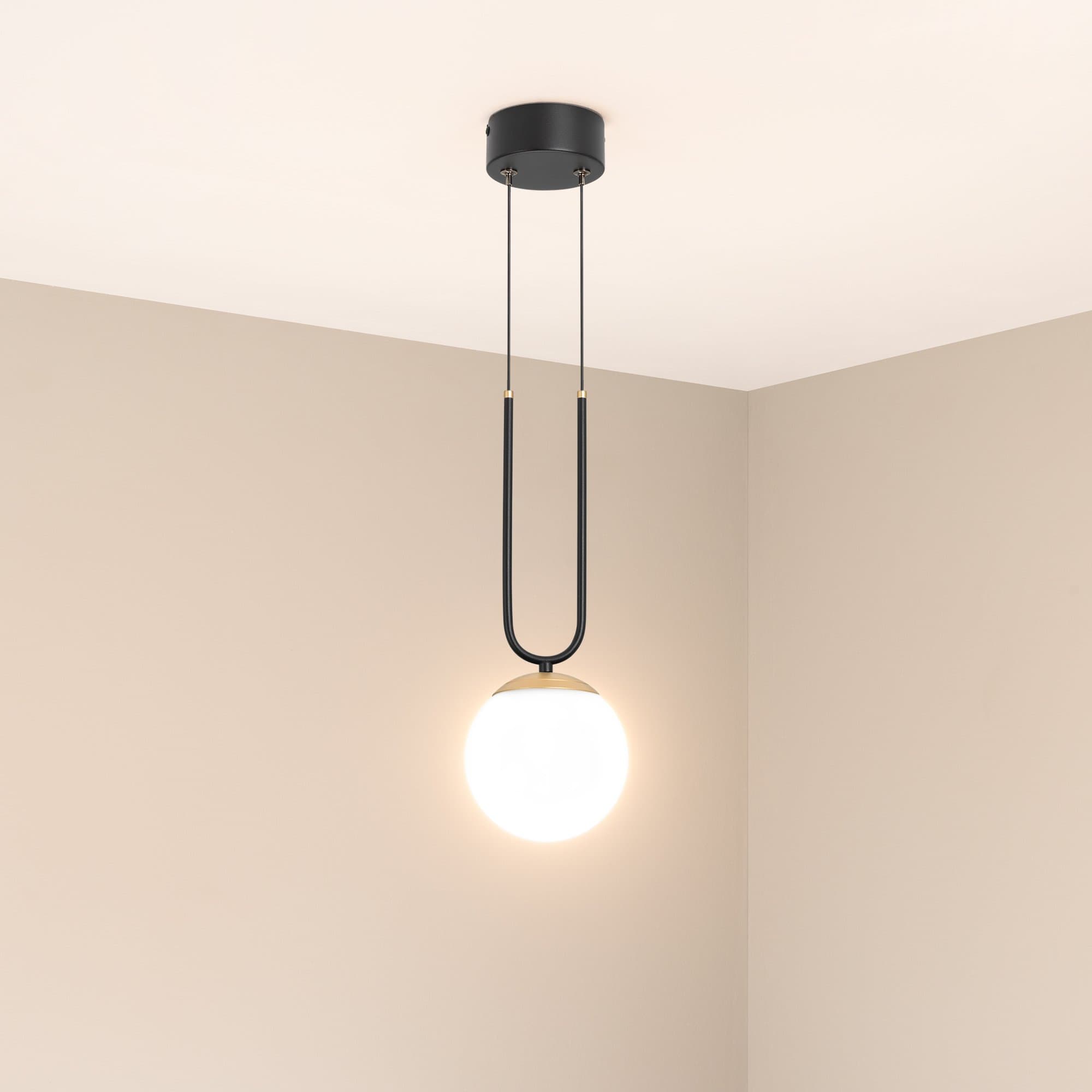 Arlight Светильник SP-BEADS-HANG-U-R130-10W Warm3000 (BK-GD, 275 deg, 230V) (IP20 Металл, 5 лет) 036527 — миниатюра 2