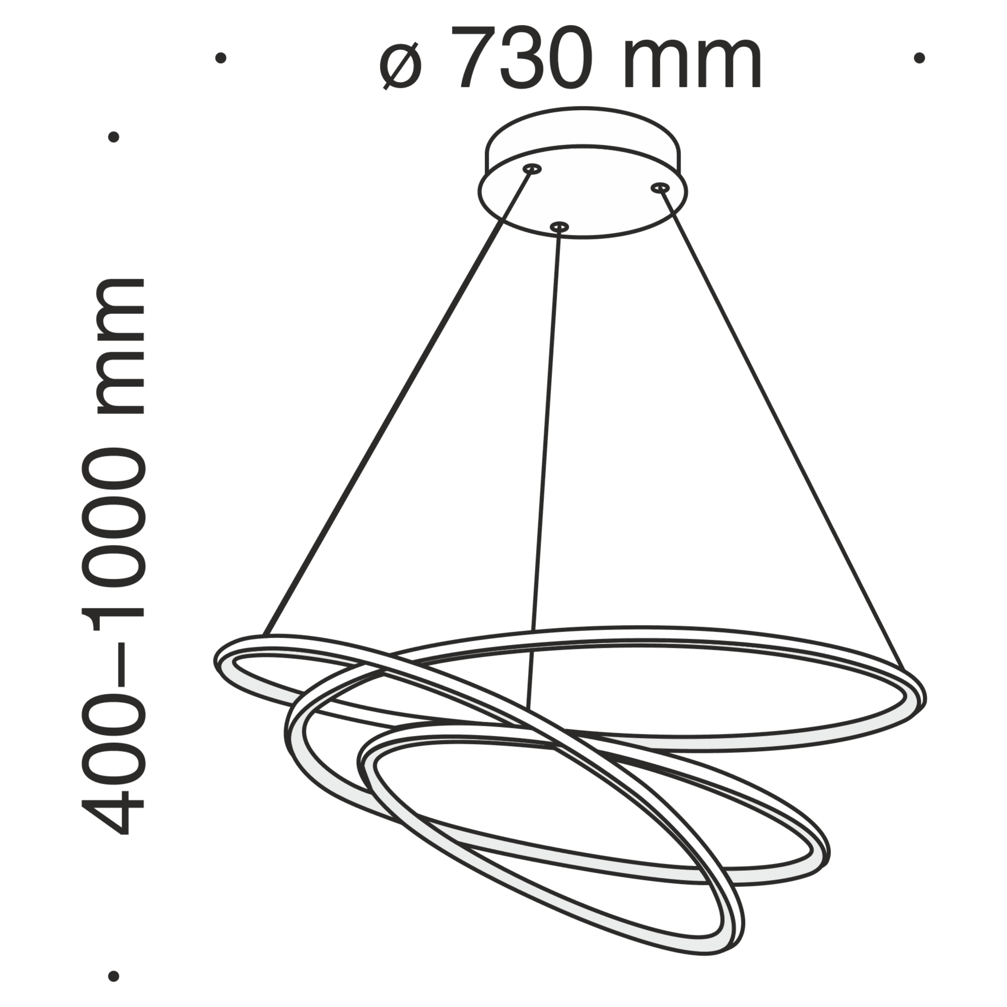 Maytoni Technical Nola Белый Подвесной светильник LED 88W 6900Лм MOD100PL-L88W — миниатюра 3