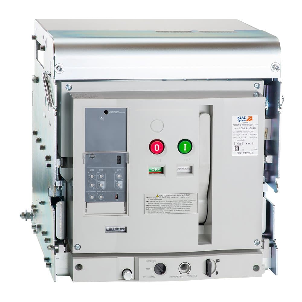 КЭАЗ Выключатель автоматический OptiMat A-2500-S4-3P-100-D-MR7.0-BH-C2200-M2-P01-S1-07 333349
