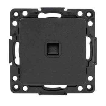 EKF PROxima Стокгольм Черный Розетка RJ-11