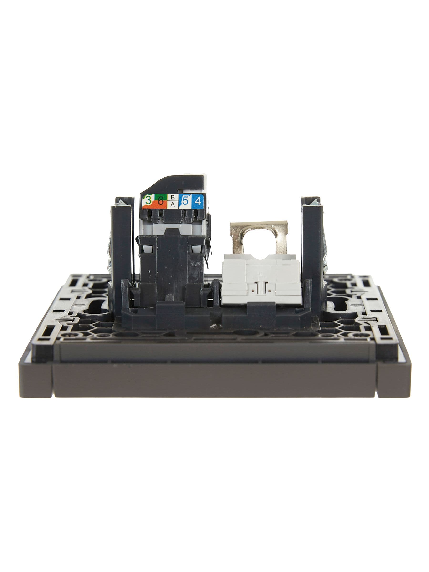 IEK FORTE&PIANO Серый Розетка двойная RJ11+RJ45 кат.5E FP335 — миниатюра 5