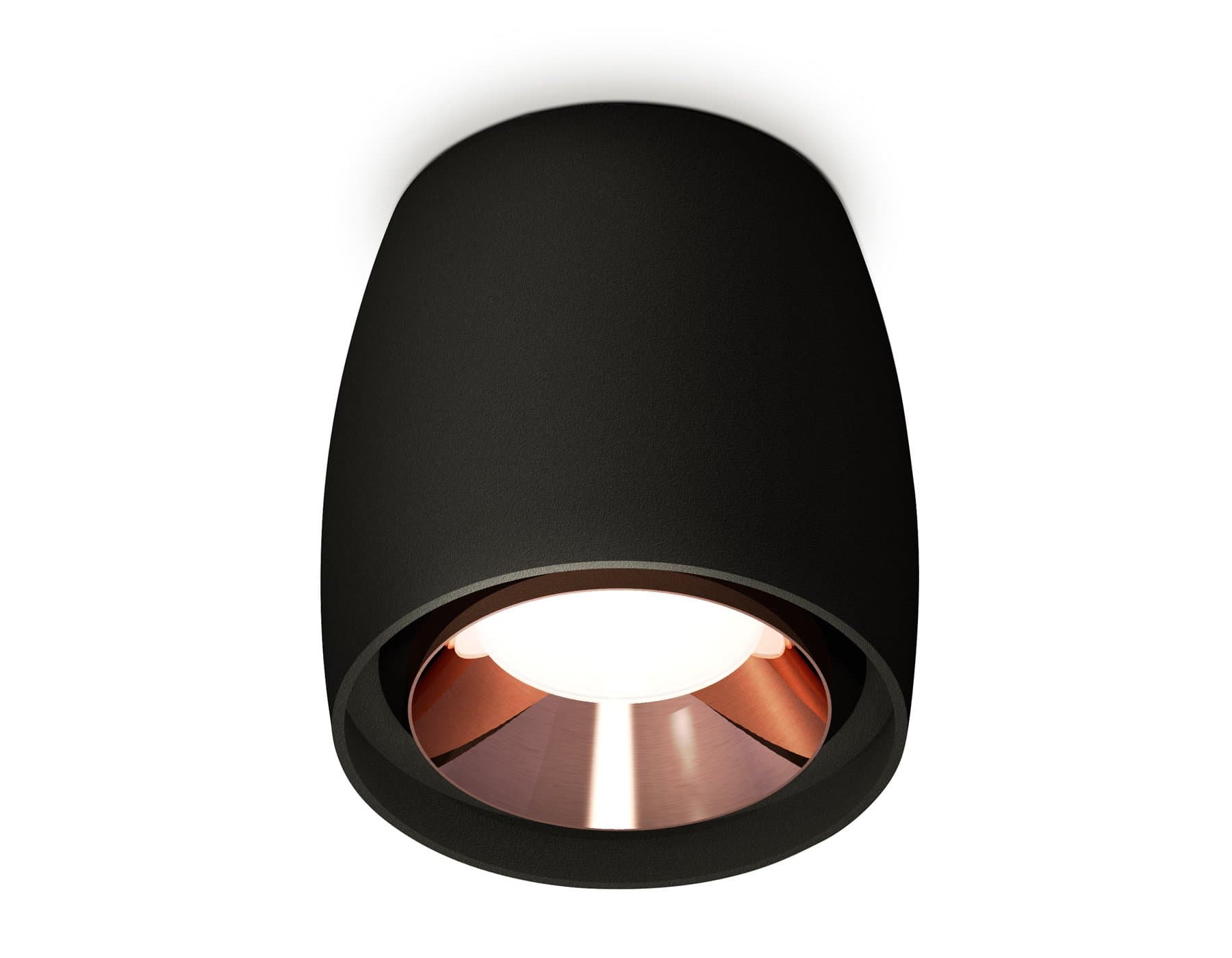 Ambrella Комплект накладного светильника XS1142005 SBK/PPG черный песок/золото розовое полированное MR16 GU5.3 (C1142, N7035) — миниатюра 1