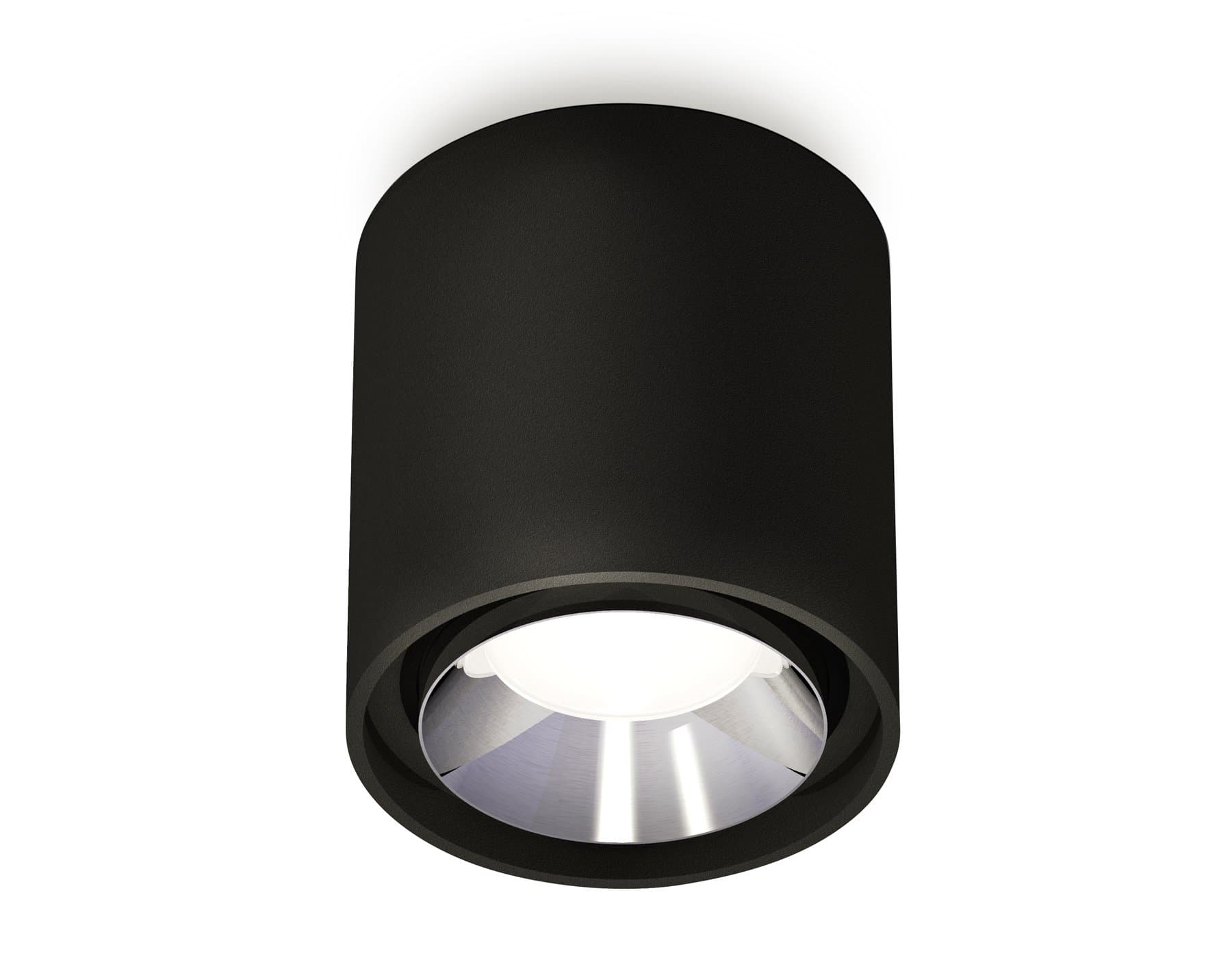 Ambrella Комплект накладного светильника XS7723003 SBK/PSL черный песок/серебро полированное MR16 GU5.3 (C7723, N7032) — миниатюра 1