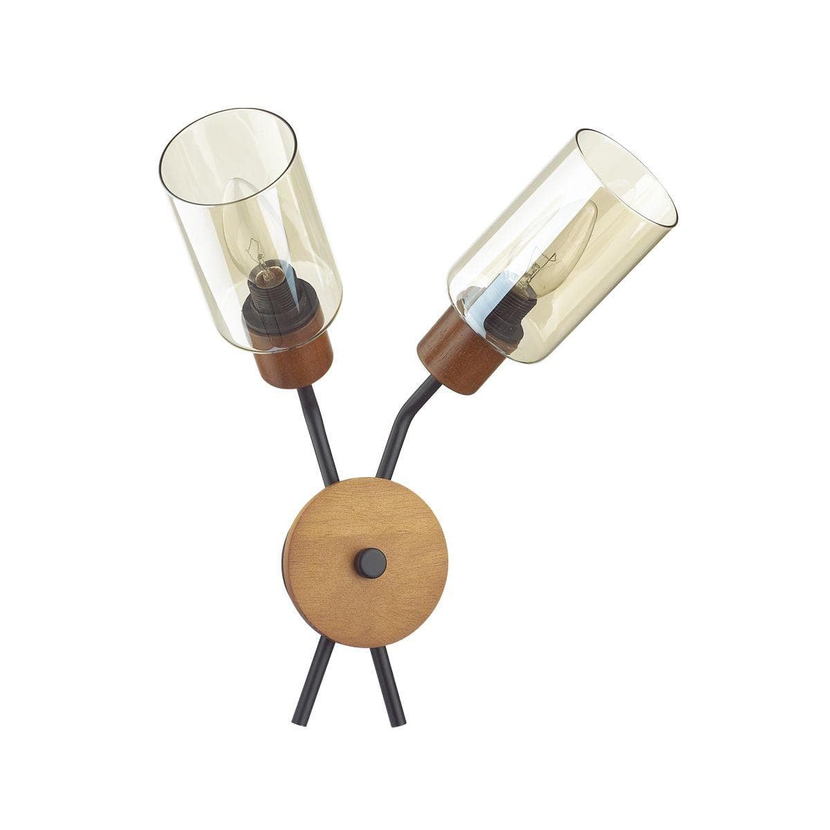 Lumion 4492/2W COUNTY LN21 203 черный, дерево Бра E14 2*60W 220V FERN — миниатюра 2