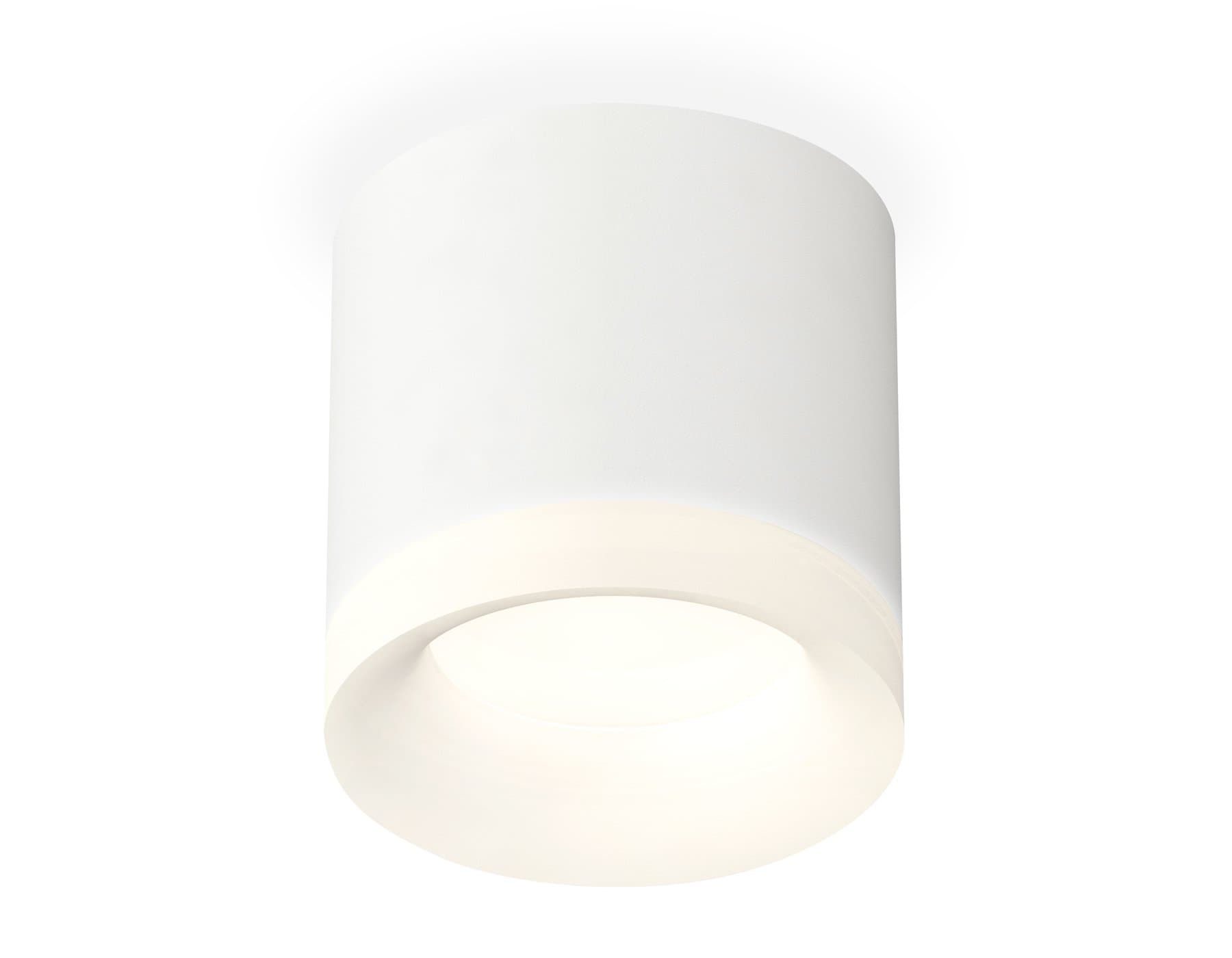 Ambrella Комплект накладного светильника с акрилом XS7401044 SWH/FR белый песок/белый матовый MR16 GU5.3 (C7401, N7165)