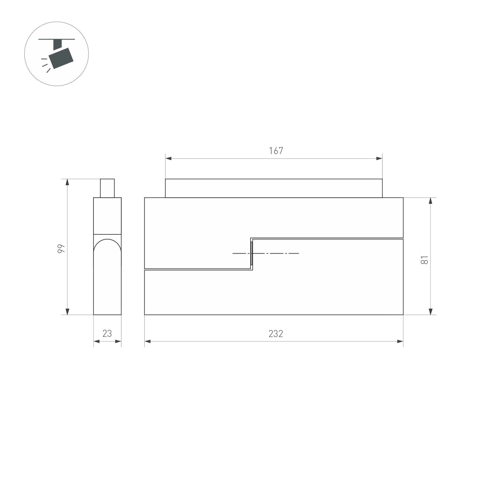 Arlight Светильник MAG-ORIENT-FLAT-FOLD-S230-12W Day4000 (BK, 80 deg, 48V, DALI) (IP20 Металл, 3 года) 034662(1) — миниатюра 2