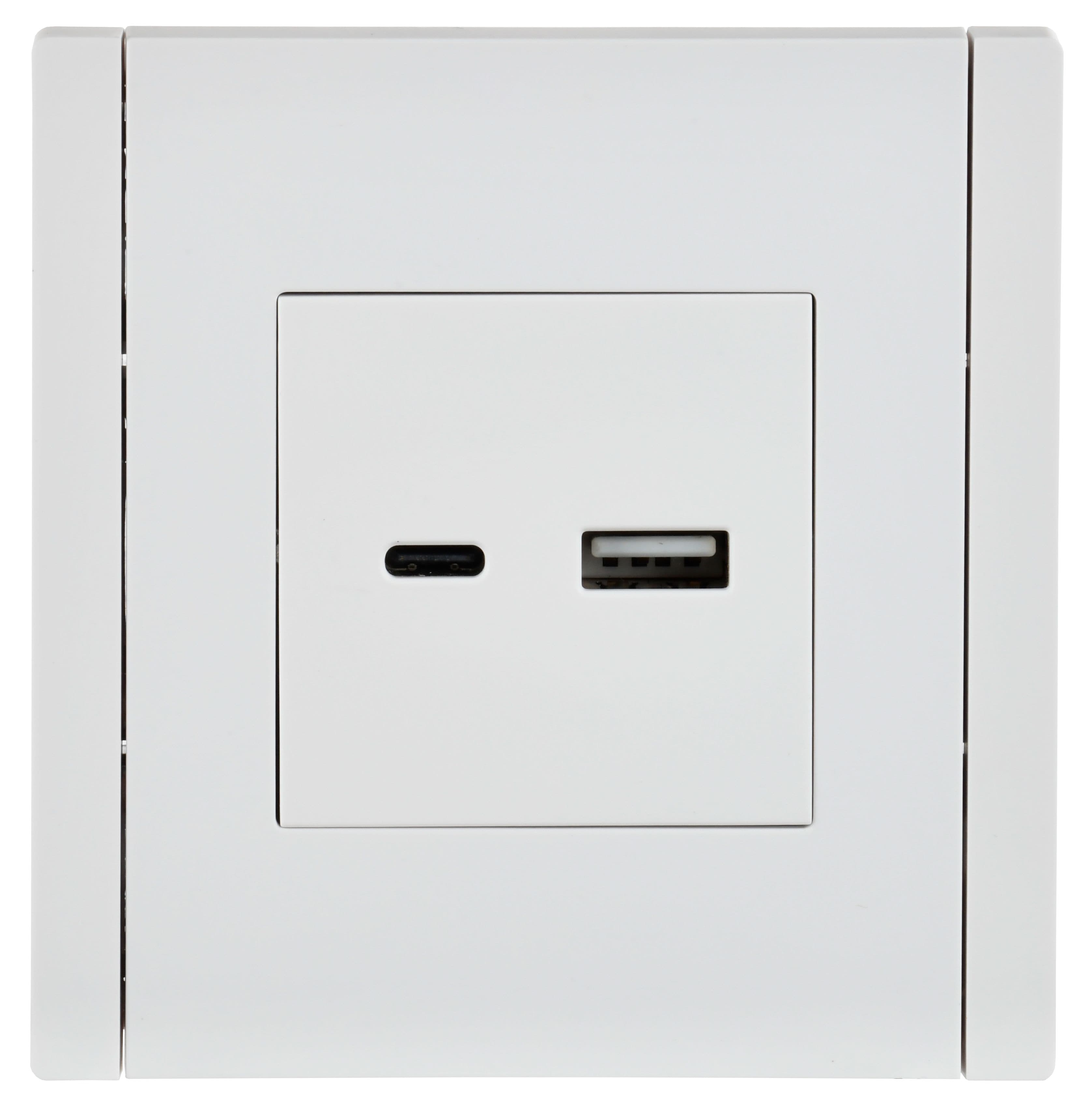IEK FORTE&PIANO Белый Розетка USB A+C 18Вт FP251 — миниатюра 2