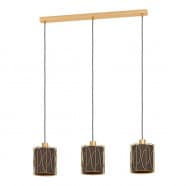 Eglo 390207 Подвесной светильник HL/3 E27 gold/cappuccino-brass 'COROJAL'