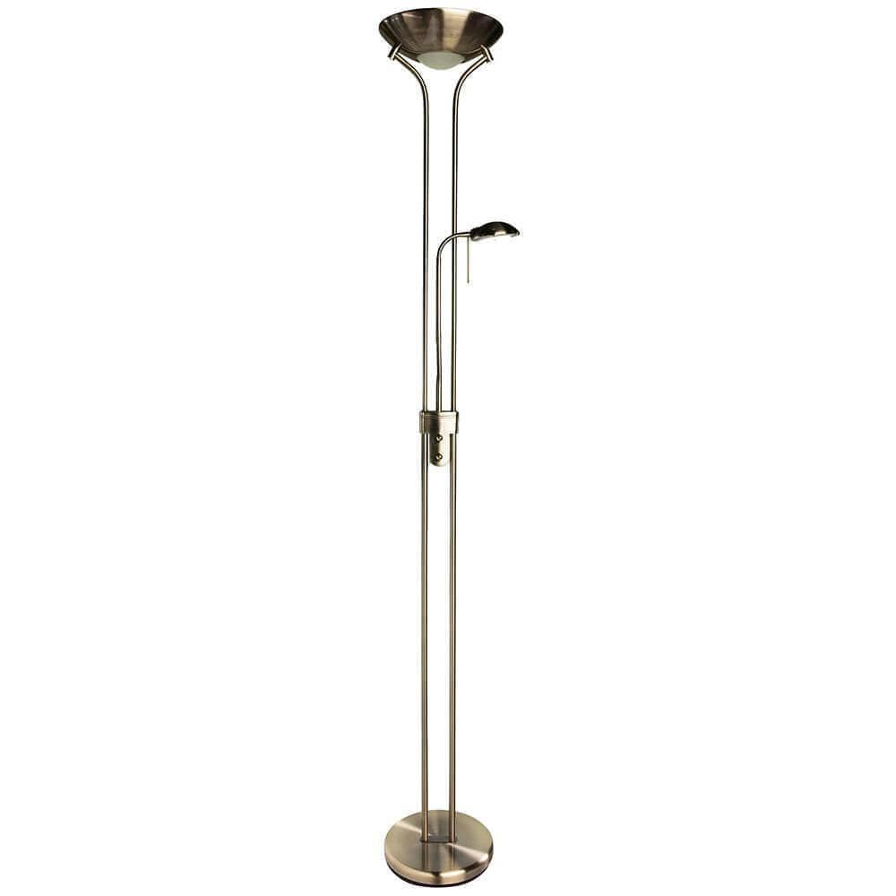 Arte Lamp Duetto Бронза Торшер 230W/33W R7S-118MM/G9 1x2300,1x330lm A4329PN-2AB — миниатюра 1