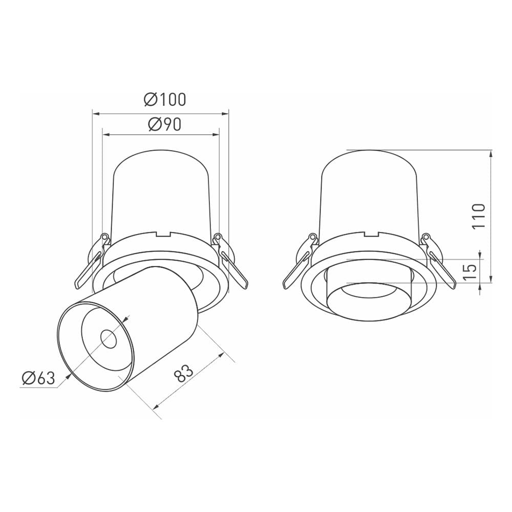 Arlight Светильник LGD-PULL-R100-10W Day4000 (WH, 20 deg) (IP20 Металл, 3 года) 026191 — миниатюра 4