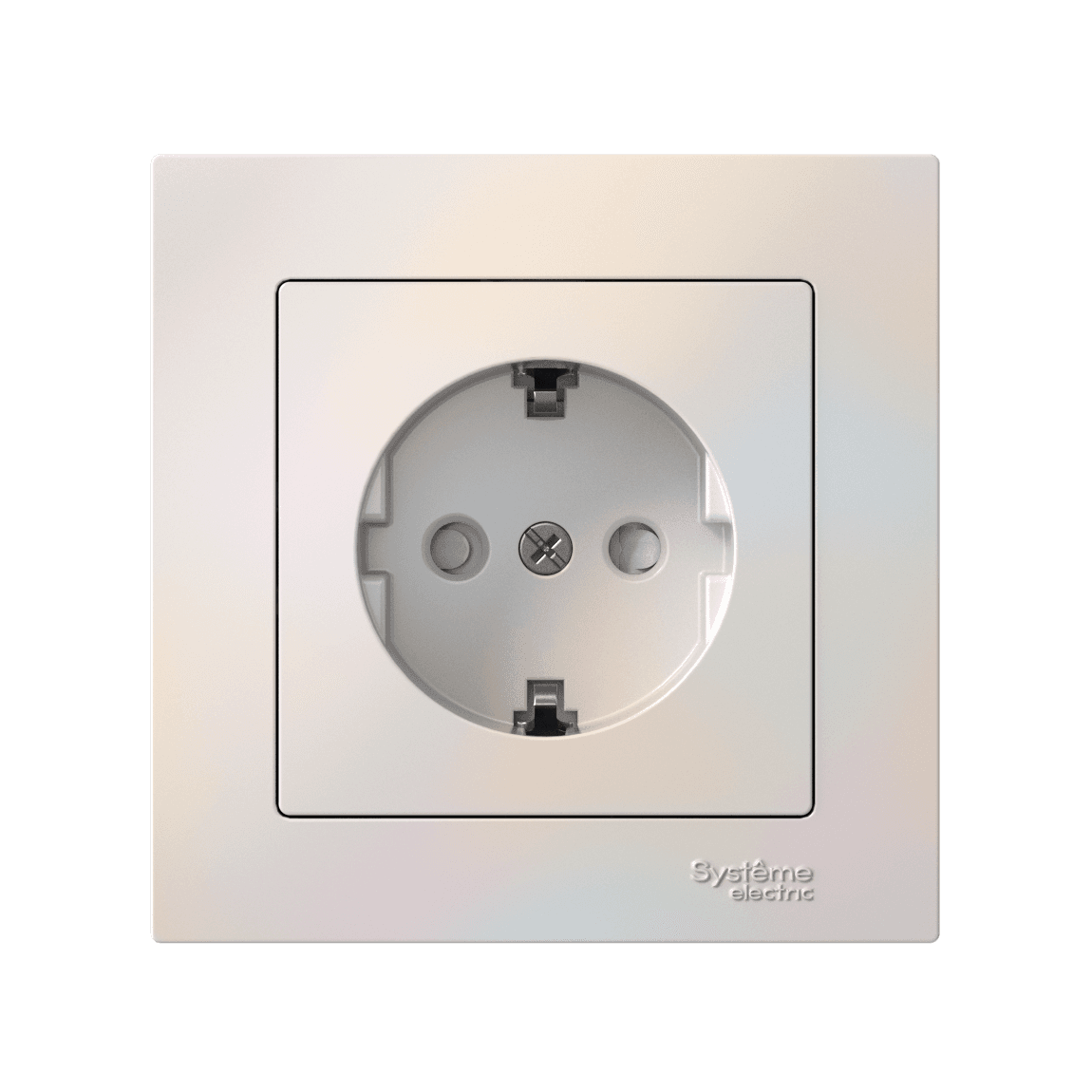 Systeme Electric AtlasDesign Жемчуг Розетка с заземлением со шторками, 16А, в сборе, быстрозажим. клем. — миниатюра 5