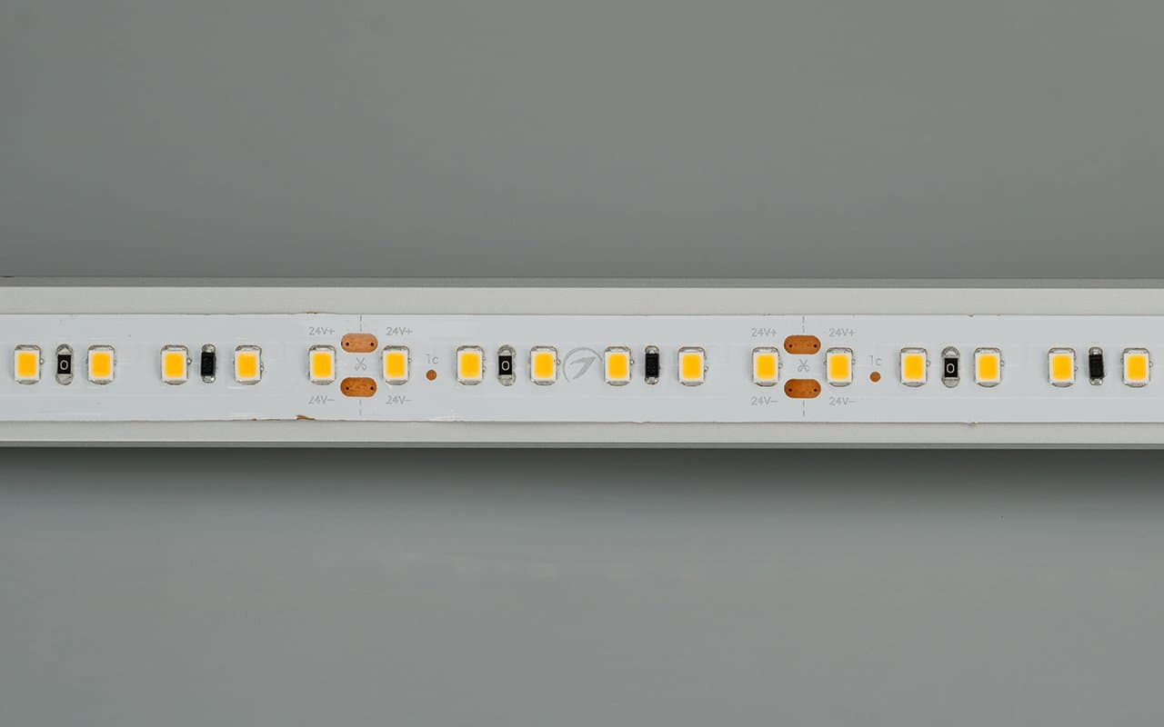 Arlight Светодиодная лента IC2-20000 24V Warm2700 2x 12mm (2835, 120 LED/m, Long) (9.6 Вт/м, IP20) 024593 — миниатюра 3