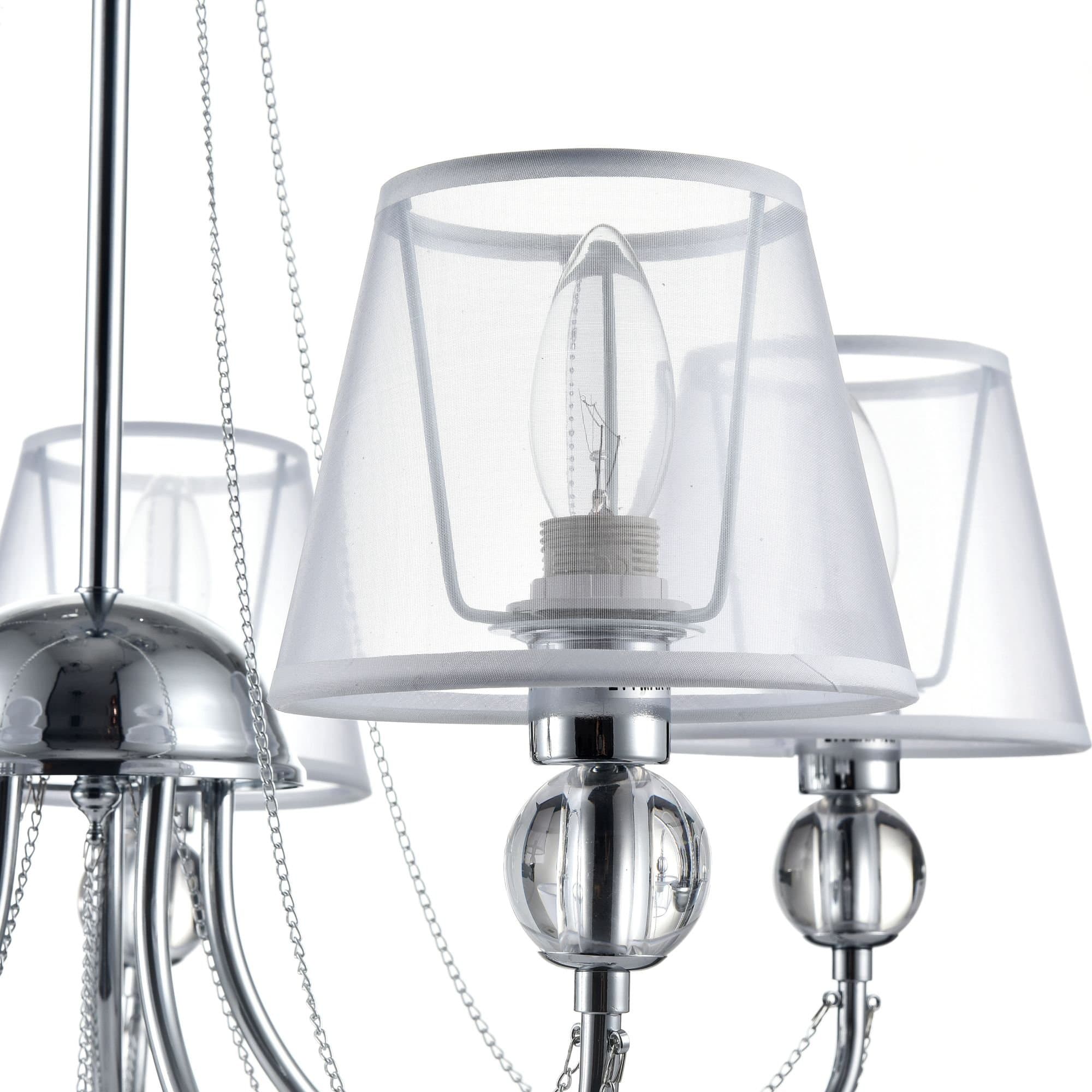 Freya Modern Beverly Хром Люстра E14 40W FR5661-PL-05-CH — миниатюра 3