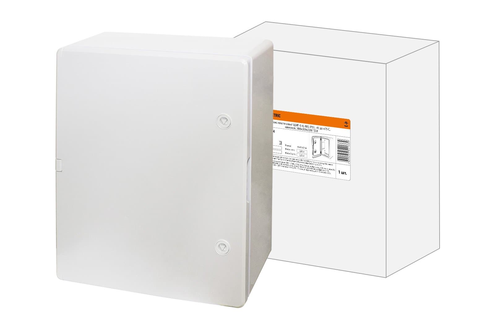 TDM Бокс пластиковый ЩМП-0-4, ABS, IP65, -45 до +75 С, навесной, (400x300x220) SQ0932-0104
