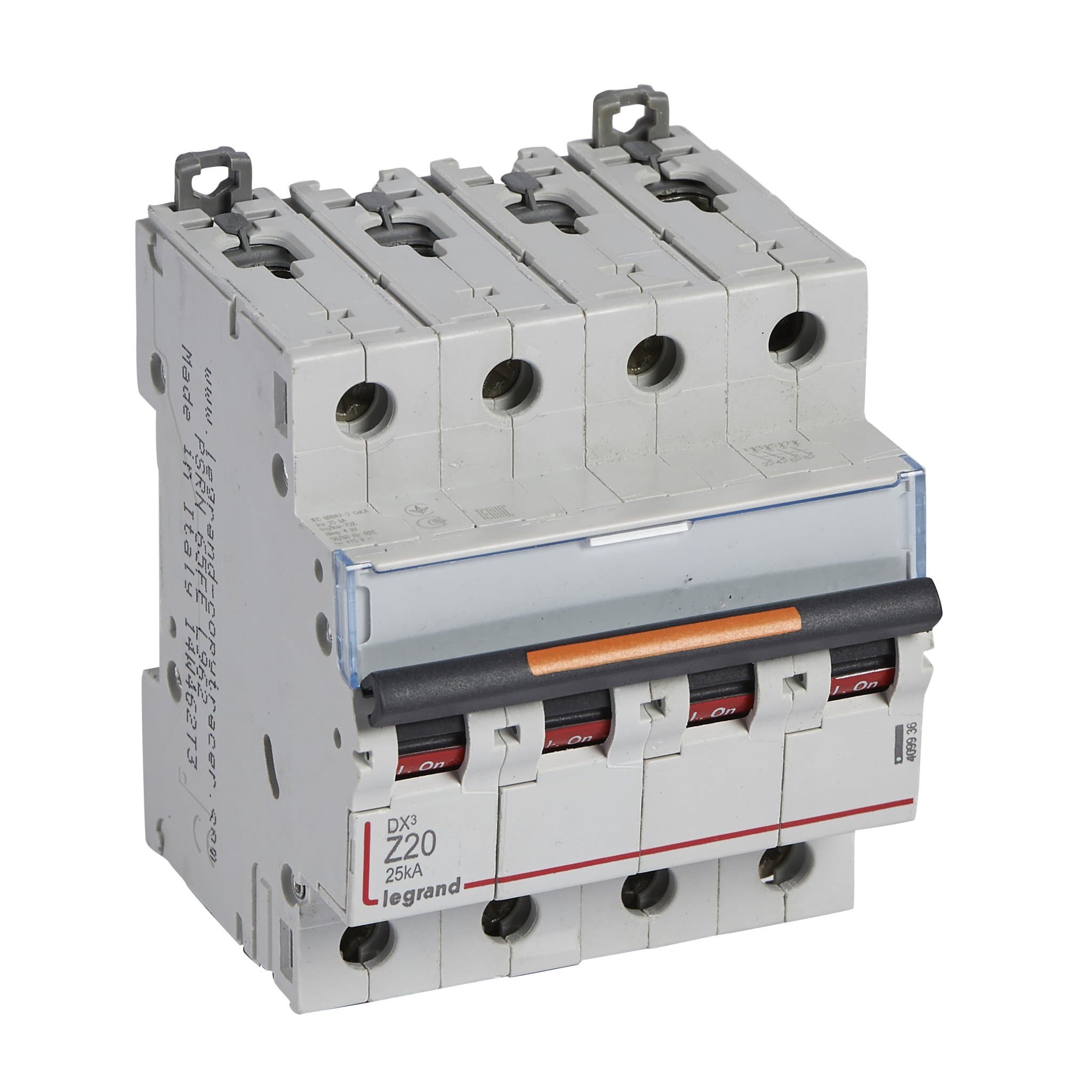Legrand DX3 Автоматический выключатель 4P 20A (Z) 25kA 409936