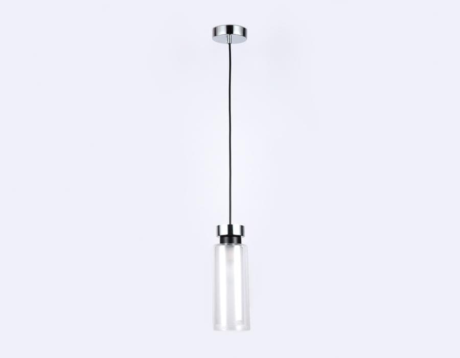 Ambrella Подвесной светильник со сменной лампой TR3570 CH/FR хром/матовый E14 max 40W D100*1050 — миниатюра 3