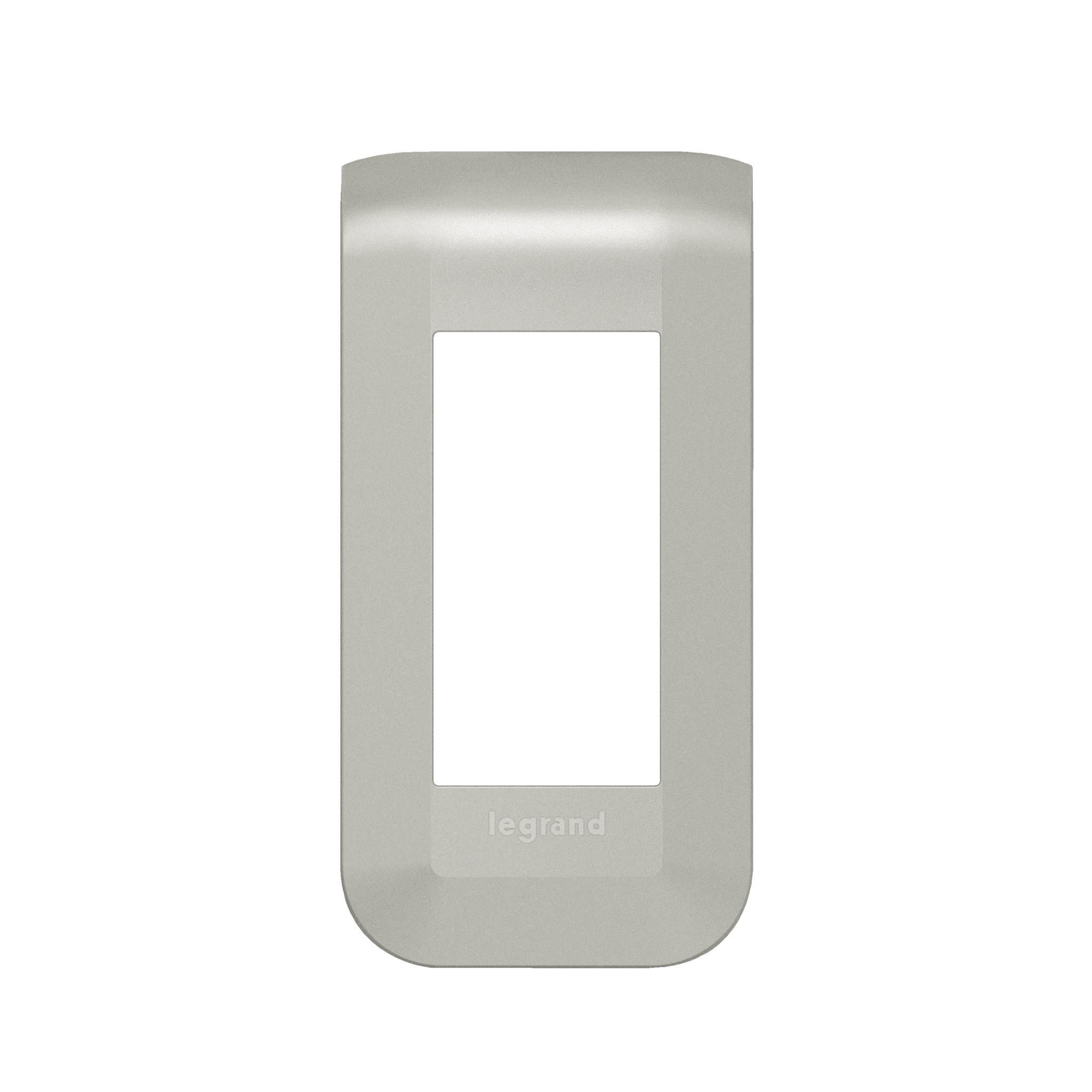 Legrand Mosaiс Рамка - Программа Mosaic - 1 модуль - алюминий 079301L — миниатюра 1