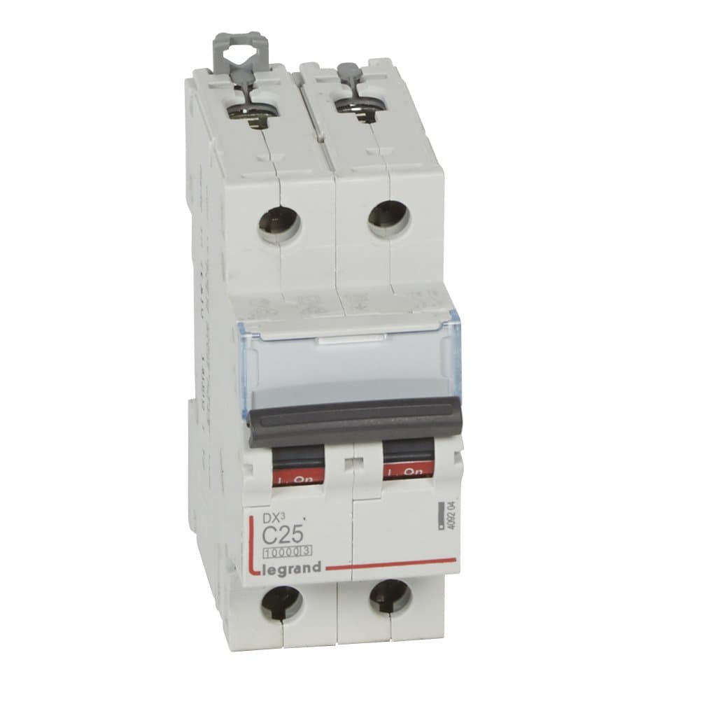 Legrand DX3 Автоматический выключатель 2P 25A (С) 10kA/16kA 409204