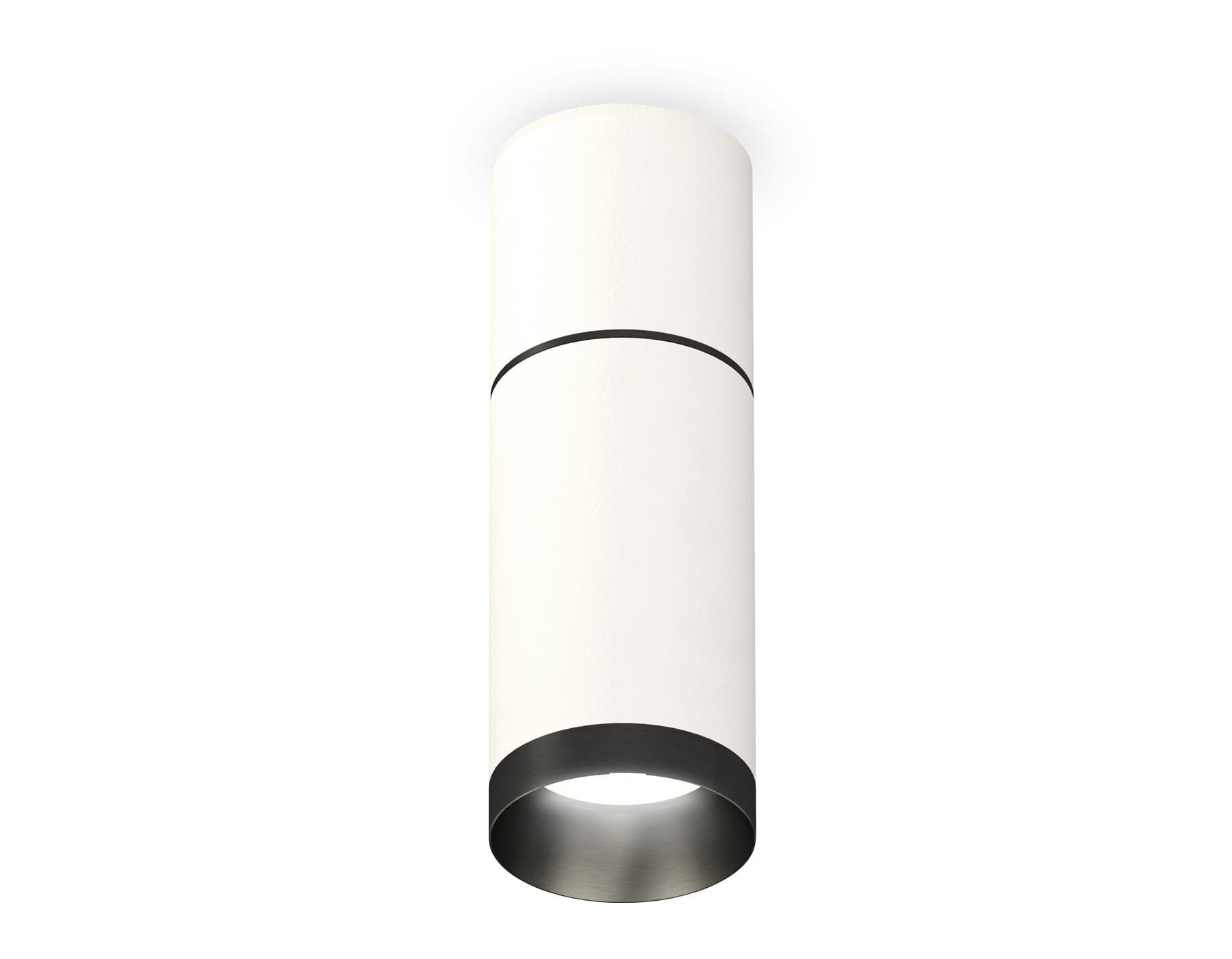 Ambrella Комплект накладного светильника XS6322061 SWH/PBK белый песок/черный полированный MR16 GU5.3 (C6301, A2061, C6322, N6131) — миниатюра 1