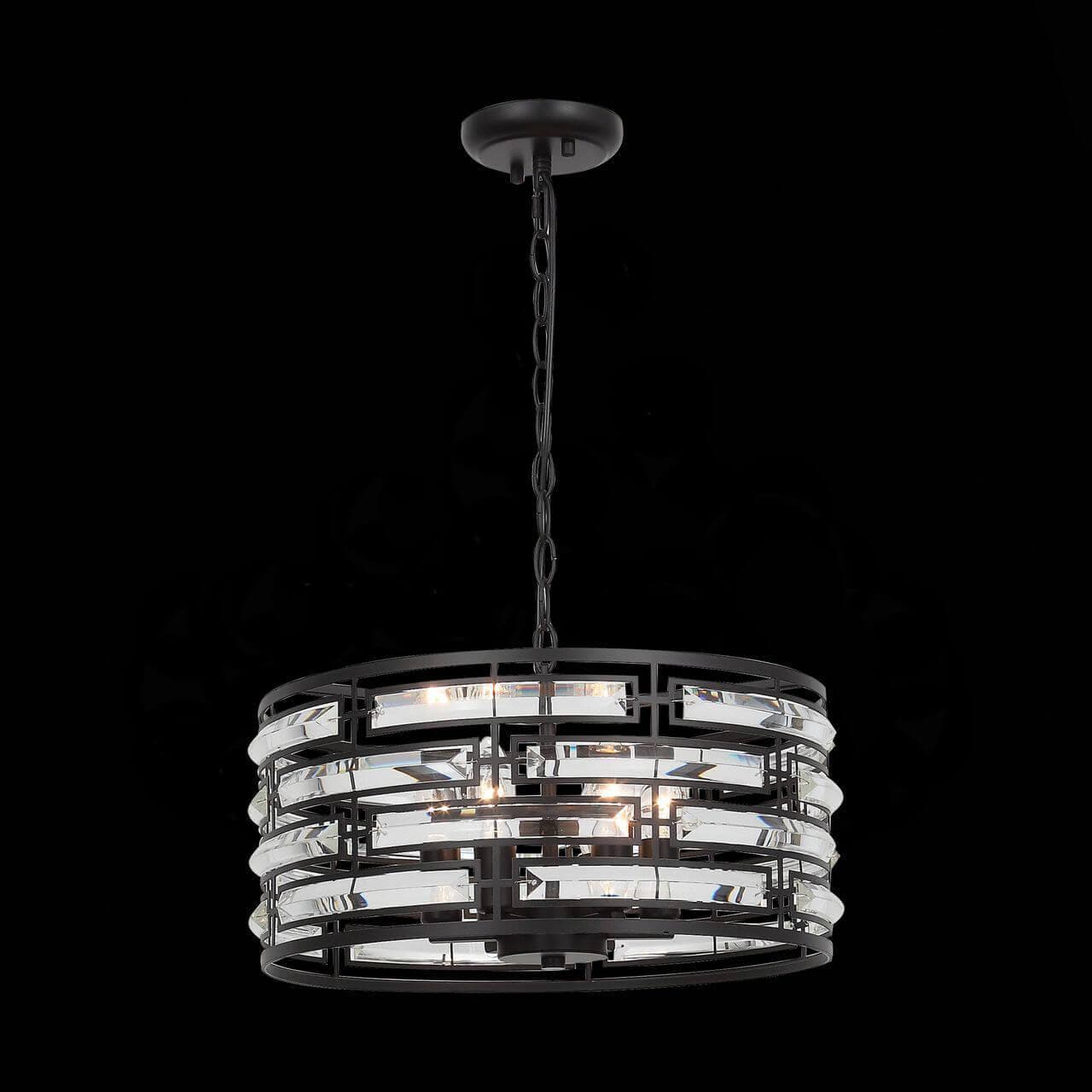 ST LUCE SL665.403.06 Люстра подвесная  Черный/Черный, Прозрачный E14 6*40W — миниатюра 4