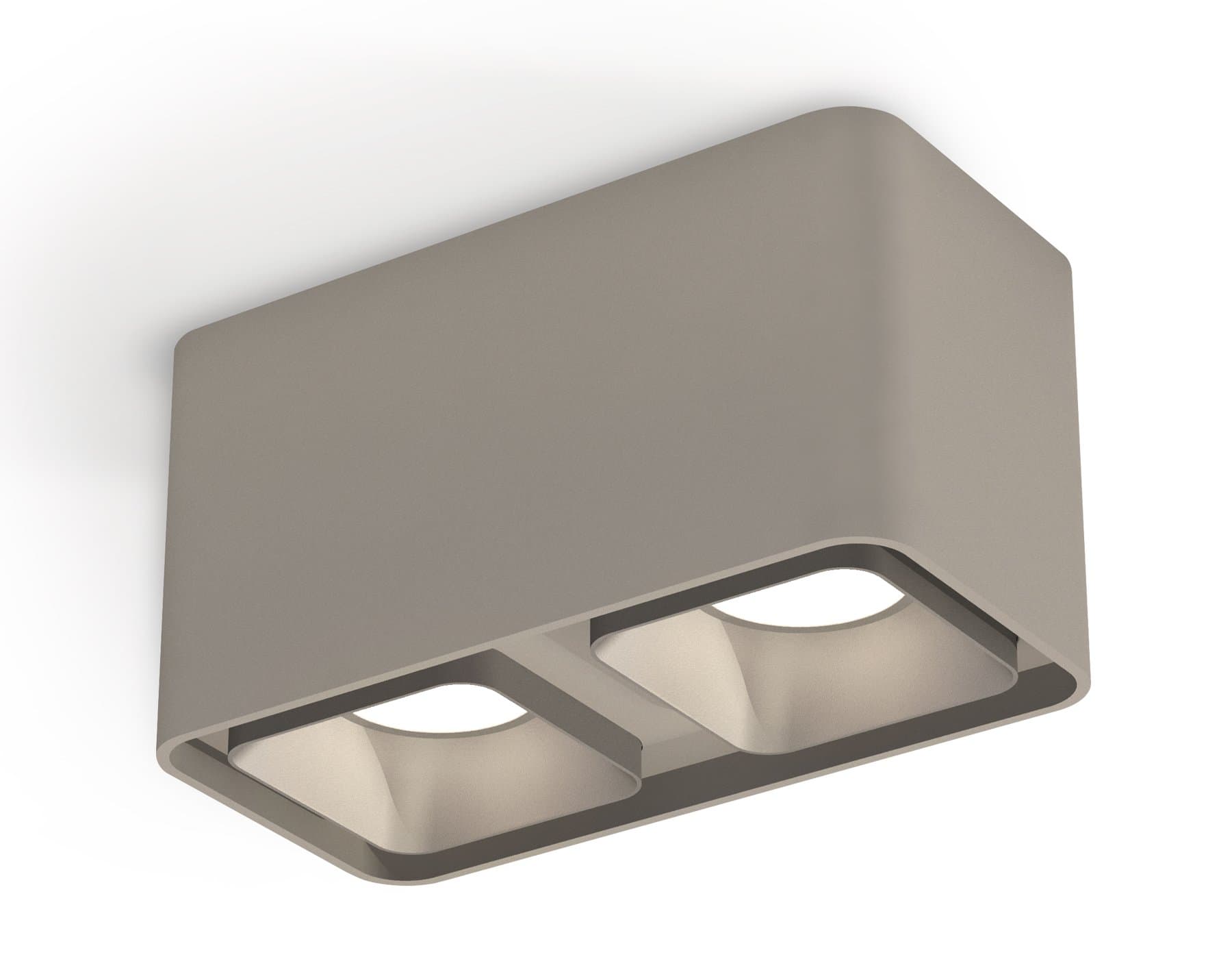 Ambrella Комплект накладного светильника XS7852003 SGR/SSL серый песок/серебро песок MR16 GU5.3 (C7852, N7703) — миниатюра 1