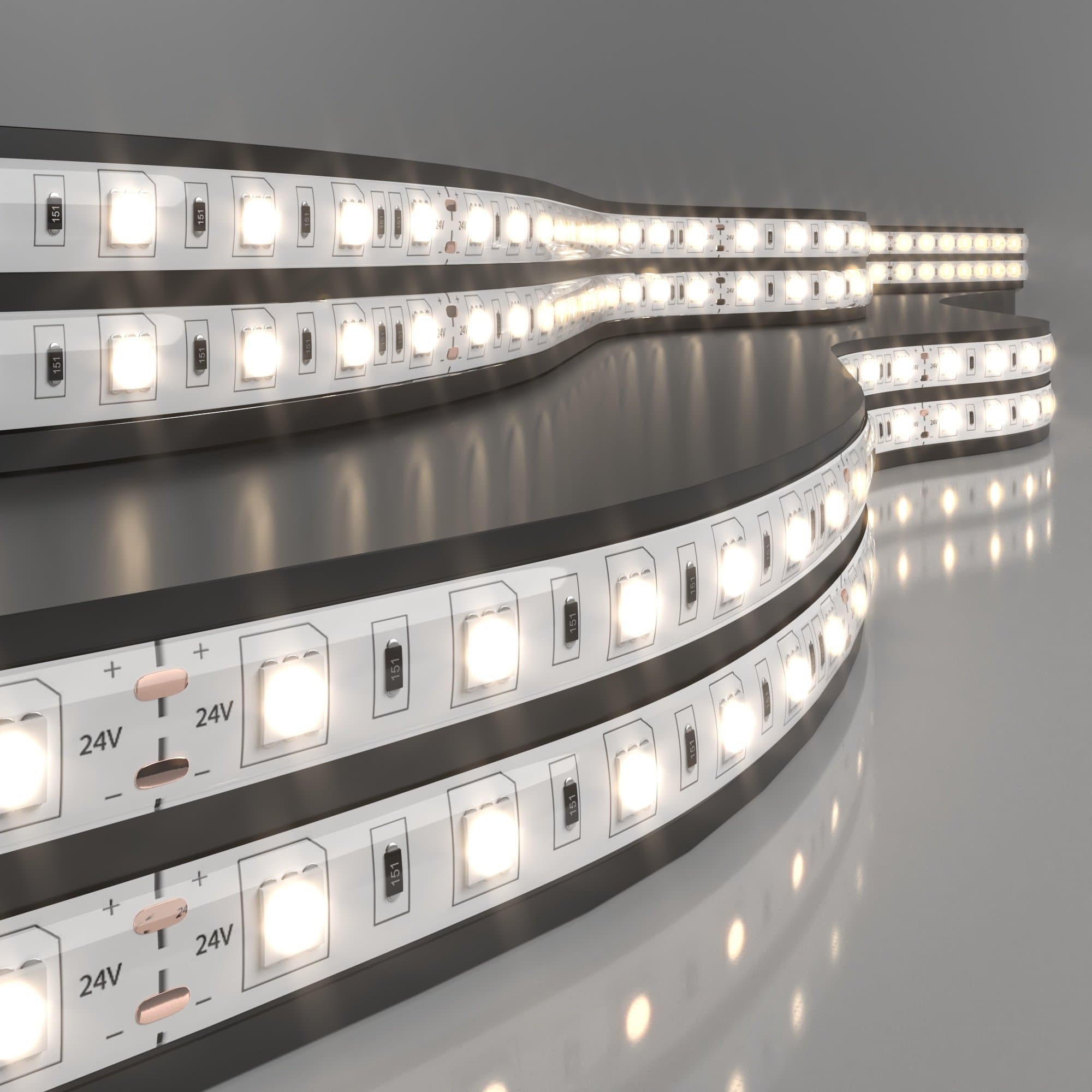Elektrostandard 5050 24V 60Led 14,4W IP65 / Лента светодиодная 60Led 14,4W IP65 3300K тёплый белый a052968