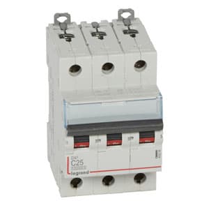 Legrand DX3 Автоматический выключатель 3P 25A (С) 10kA/16kA 409256 — миниатюра 2