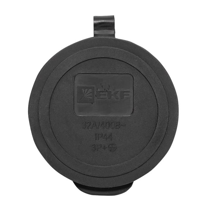 EKF Basic Розетка переносная с защитной крышкой каучуковая 380В 3P+PE 32A IP44 RPS-022-32-380-44 — миниатюра 7